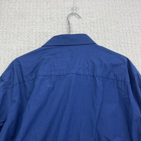 Calvin Klein Shirt Mens 17 1/2 Blue Plaid Regular Preppy Dress Shirt long sleeve - Picture 15 of 15